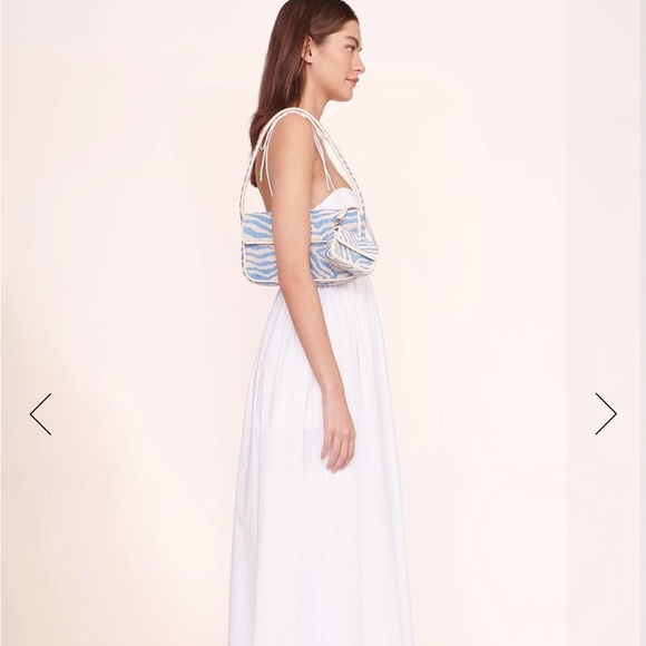 *SOLD* STAUD TOMMY BEADED BAG LIGHT BLUE CREAM - Picture 6 of 10